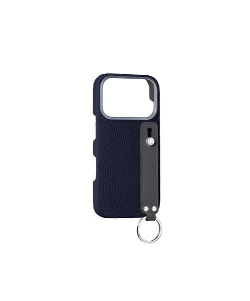 iPhone 17 Pro)ハンドル付き バックカバーケース シュリンクレザー