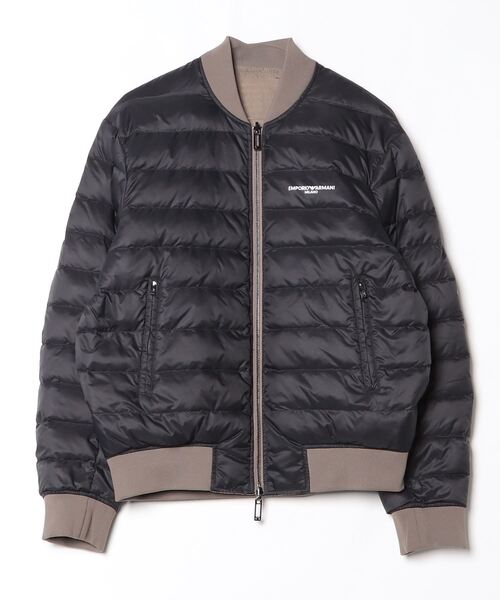 定価9万 未使用級 エンポリオアルマーニ ストレッチナイロン ブルゾン XL EMPORIO ARMANI エンポリオアルマーニ キルティング ブルゾン