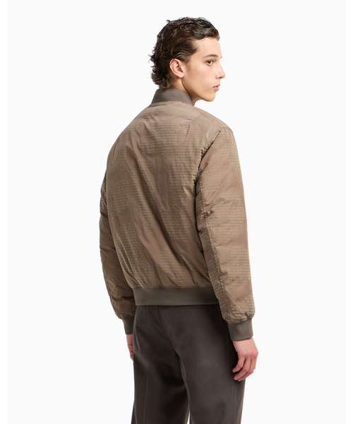 エンポリオ アルマーニ】リバーシブルブルゾン ナイロン フロックロゴ