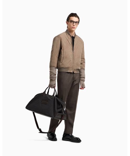 定価9万 未使用級 エンポリオアルマーニ ストレッチナイロン ブルゾン XL EMPORIO ARMANI エンポリオアルマーニ キルティング ブルゾン