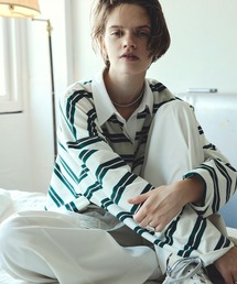 ROSE BUD | STRIPED RUGBY SHIRT(Tシャツ/カットソー)