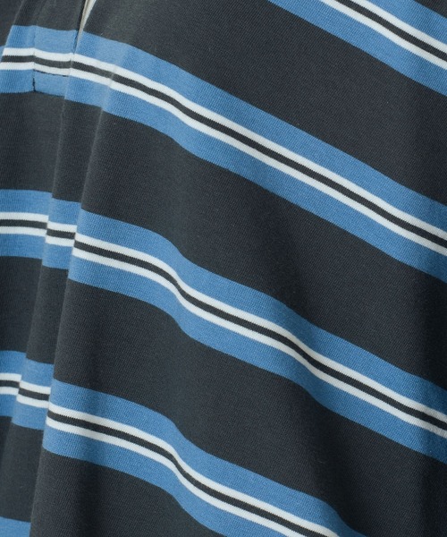 ROSE BUD（ローズバッド）の「STRIPED RUGBY SHIRT（Tシャツ/カットソー・レディース・グレー/ホワイト・ONE SIZE）」の15枚目の写真