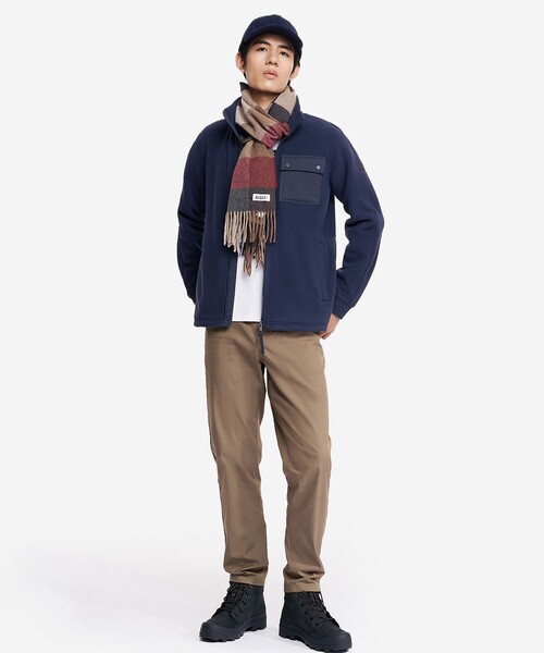 AIGLE(エーグル)の「olartec Thermal Pro ポーラーテック フリースブルゾン(ブルゾン・メンズ・モスグリーン/ダークネイビー・S/M/L)」の3枚目の写真