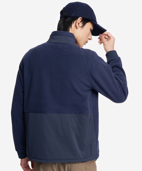 AIGLE(エーグル)の「olartec Thermal Pro ポーラーテック フリースブルゾン(ブルゾン・メンズ・モスグリーン/ダークネイビー・S/M/L)」の5枚目の写真