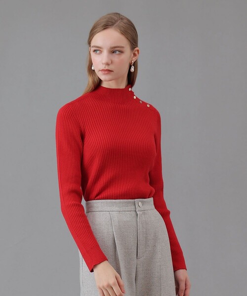 kotori　新品 ビアズリー ハイネックショートプルオーバーニット BEARDSLEY（ビアズリー）の「ヤクハイネックプルオーバー（ニット