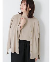 Te chichi TERRASSE | 金釦Vネックリラックスカーディガン(カーディガン/ボレロ)