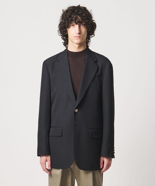 District（ディストリクト）の「＜District＞ギャバジン リラックス シングル 2ボタンブレザー（テーラードジャケット・メンズ・ネイビー・S/M/L）」の4枚目の写真