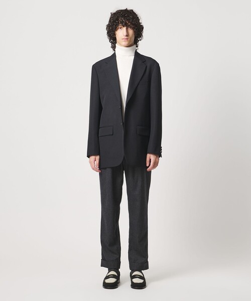 District（ディストリクト）の「＜District＞ギャバジン リラックス シングル 2ボタンブレザー（テーラードジャケット・メンズ・ネイビー・S/M/L）」の8枚目の写真