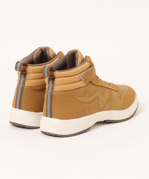 MAD FOOT（マッドフット）の「MADFOOT! マッドフット キッズ ブーツスニーカー【耐水/幅広3E】スノトレ ハイカット ウィンターシューズ 252003（スニーカー・キッズ・キャメル/グリーン系その他/ブラック×ブラック・24.0cm/23.0cm/21.0cm/20.0cm/22.0cm）」の4枚目の写真