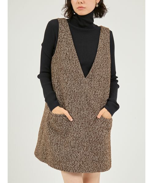 emmi（エミ）の「ミニジャンパースカート（ワンピース）」 - WEAR