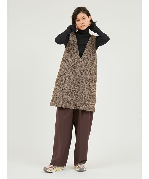 emmi（エミ）の「ミニジャンパースカート（ワンピース・レディース・ブラウン/ブラック・0/1）」の16枚目の写真