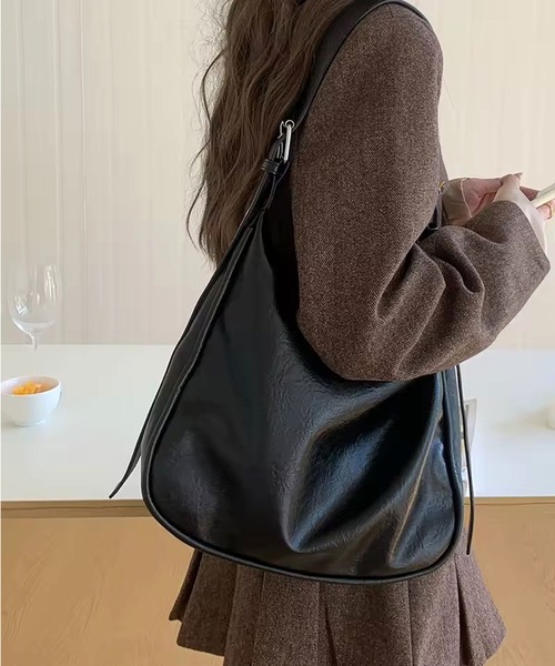 ammy.(エイミードット)の「【 ammy. / エイミードット 】 リングベルト ショルダーバッグ(ショルダーバッグ・レディース・ブラック/ブラウン・FREE)」の1枚目の写真