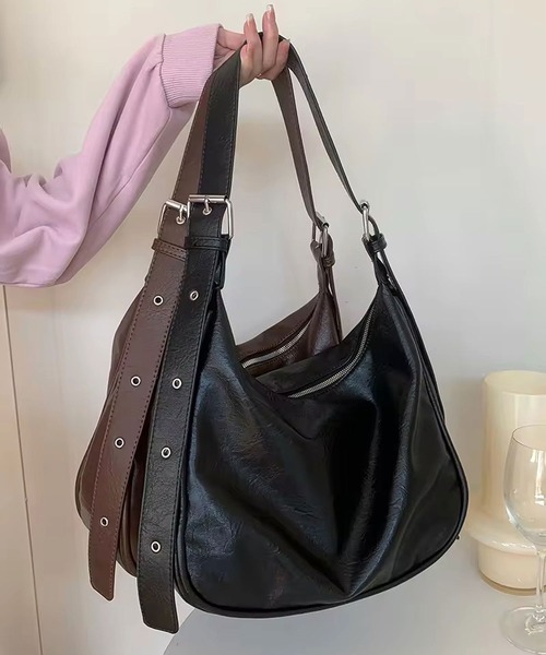 ammy.(エイミードット)の「【 ammy. / エイミードット 】 リングベルト ショルダーバッグ(ショルダーバッグ・レディース・ブラック/ブラウン・FREE)」の14枚目の写真