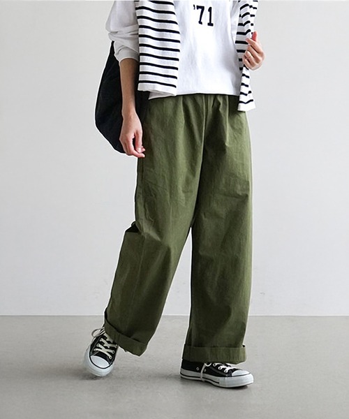 solamonat poche(ソラモナポッシェ)の「馬布イージーパンツ(その他パンツ・レディース・ブラック/チャコールグレー/オフホワイト/ライトベージュ/カーキ/ベージュ/ピンク/ブラウン・3/2/1)」の7枚目の写真
