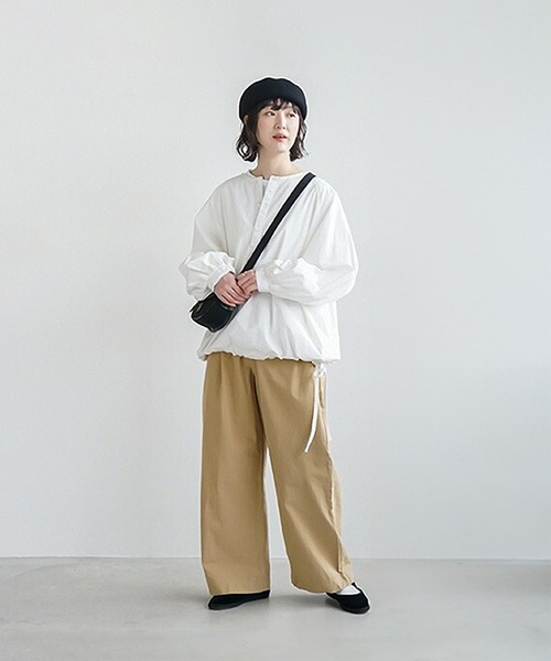 solamonat poche(ソラモナポッシェ)の「馬布イージーパンツ(その他パンツ・レディース・ブラック/チャコールグレー/オフホワイト/ライトベージュ/カーキ/ベージュ/ピンク/ブラウン・3/2/1)」の21枚目の写真