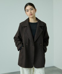 VICKY | ツィーディチェックWボタンジャコット(その他アウター)