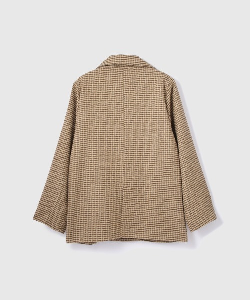 ビッキー（VICKY）/ツィーディチェックWボタンジャコット セール】ツィーディチェックWボタンジャコット（その他アウター