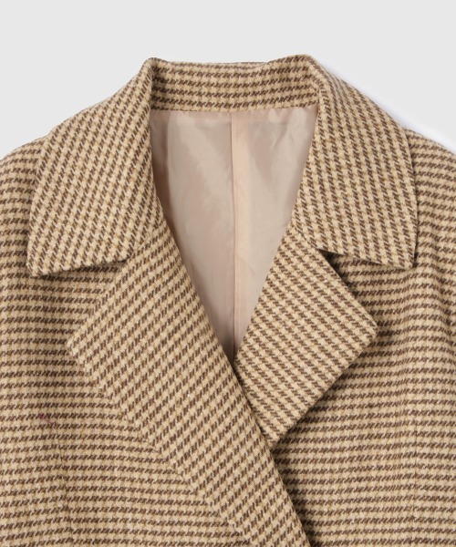 セール】ツィーディチェックWボタンジャコット（その他アウター