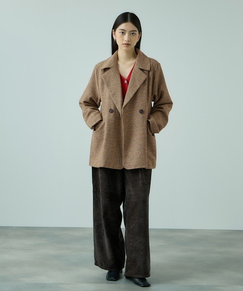 VICKY(ビッキー)の「ツィーディチェックWボタンジャコット(その他アウター・レディース・ブラック系その他/ベージュ系その他・M)」の11枚目の写真