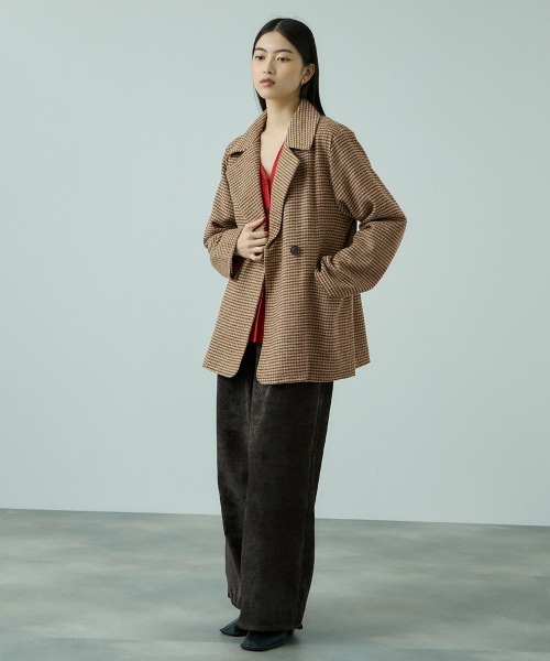 VICKY(ビッキー)の「ツィーディチェックWボタンジャコット(その他アウター・レディース・ブラック系その他/ベージュ系その他・M)」の12枚目の写真