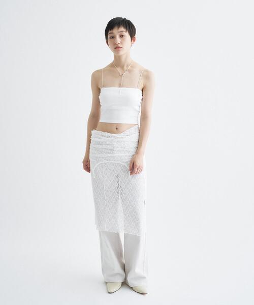 CODE A(コードエー)の「【Re】bandeau bra top(チューブトップ・レディース・ブラック/ホワイト・00)」の6枚目の写真