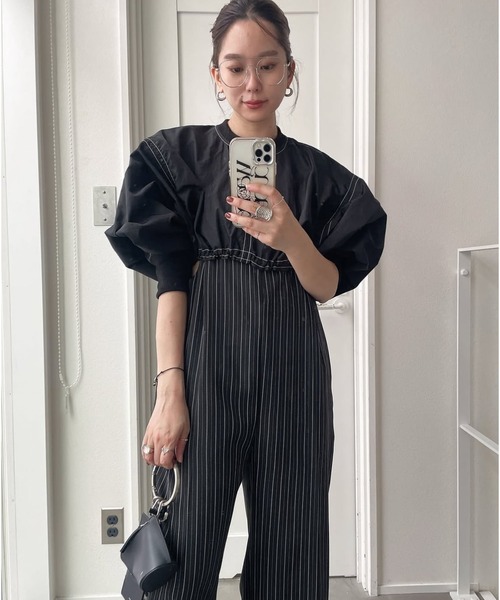 CFT.（シフト）の「ナイロンステッチクロップドプルオーバー（シャツ/ブラウス・レディース・グレー/ブラック/ホワイト・FREE）」の19枚目の写真