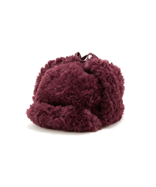 CONTROL FREAK（コントロールフリーク）の「CONTROL FREAK / CTFK（コントロールフリーク/シーティーエフケー）フェイクボアフライトキャップ（ニットキャップ/ビーニー・レディース・ブラック/ボルドー/ベージュ・FREE）」の13枚目の写真