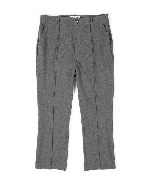 The DUFFER of ST.GEORGE（ザダファーオブセントジョージ）の「HEAT EFFECT 2WAY STRETCH CENTER CREASE PANTS： 360°伸縮 ハイテンションストレッチ センタークリース ピンタックパンツ（スラックス・メンズ・グレー/チャコールグレー・X-LARGE/LARGE/MEDIUM/SMALL）」の10枚目の写真
