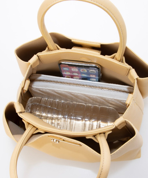 cache cache(カシュ カシュ)の「カシュカシュ cachecache / 三層2wayトートバッグ(トートバッグ・レディース・ブラック/ベージュ/イエロー・FREE)」の21枚目の写真