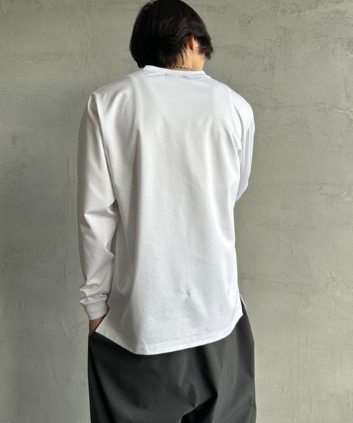 TATRAS（タトラス）の「[TATRAS/タトラス] SICADO ワンポイントロゴ ロングスリーブTシャツ（Tシャツ/カットソー・レディース・ブラック/ホワイト・1/2/3/4）」の22枚目の写真