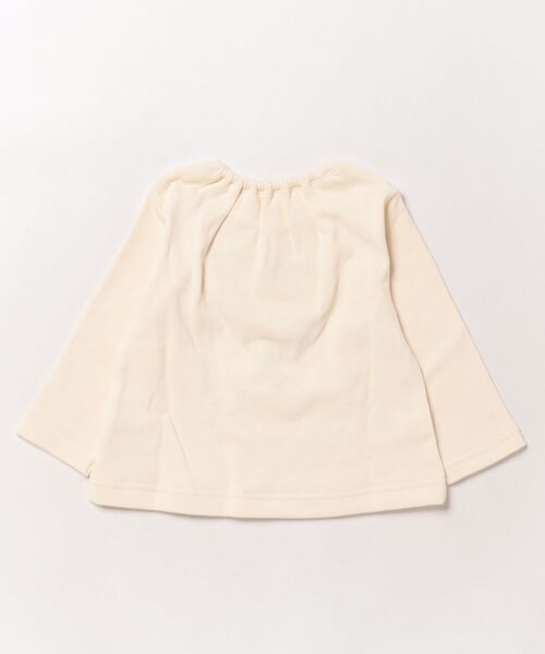 HAKKA BABY（ハッカベビー）の「[ベビー]ハートファーアップリケ長袖Tシャツ（Tシャツ/カットソー・キッズ・キナリ/ピンク・90cm/80ｃｍ）」の3枚目の写真