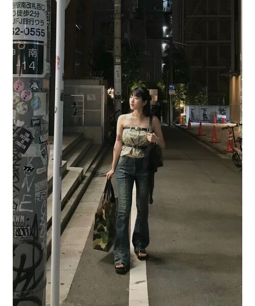 PARTIMENTO WOMEN(パルティメントウィメン)の「クラシックフレアジン_サンド(デニムパンツ・レディース・その他・SMALL/MEDIUM)」の2枚目の写真