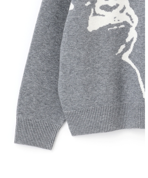 XLARGE KIDS（エクストララージキッズ）の「OGフェイスニットプルオーバー（ニット/セーター・キッズ・トップグレー/ブラック・100cm/140cm/110cm/130cm/120cm）」の6枚目の写真