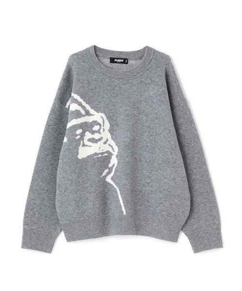 XLARGE KIDS（エクストララージキッズ）の「OGフェイスニットプルオーバー（ニット/セーター・キッズ・トップグレー/ブラック・100cm/140cm/110cm/130cm/120cm）」の11枚目の写真