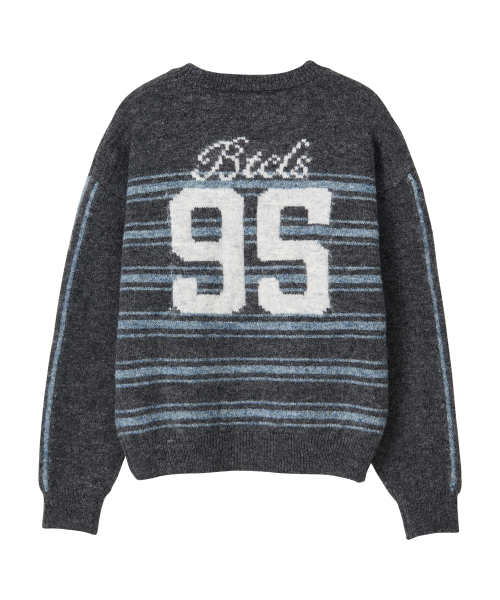 BITTER CELLS（ビターセルズ）の「95ヴィンテージストライプニット-チャコール（ニット/セーター・レディース・その他・FREE）」の3枚目の写真