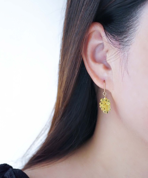 CERCA(チェルカ)の「jolie minette/ミニ ぶどう フック ピアス/アレルギー対応(ピアス(両耳用)・レディース・イエロー系その他/グリーン/パープル系その他・FREE)」の18枚目の写真