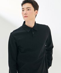 男性モダンカラー長袖Tシャツ-DARK5122B03