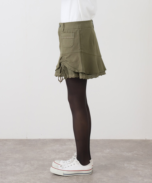 Guess（ゲス）の「GUESS/ゲス GO CARGO LACE SKIRT POCKETS（スカート・レディース・カーキ・24）」の4枚目の写真