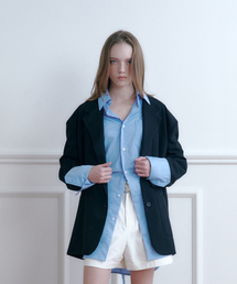 SALT AND CHOCOLATE（ソルトアンドチョコレート）の「SAC Pocket Wrinkle Free Long Shirt Sky Blue 4W2317002（シャツ/ブラウス）」