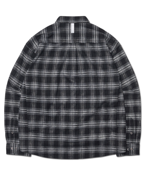 NOMANUAL（NOMANUAL）の「FLANNEL CHECK SHIRT - BLACK（シャツ/ブラウス・レディース・その他・MEDIUM/LARGE/X-LARGE）」の2枚目の写真