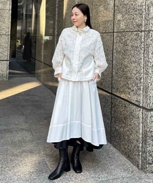 ADORE（アドーア）の「◆ナイロンダンプ×レースブルゾン（ブルゾン・レディース・ホワイト/ブラック・38）」の16枚目の写真