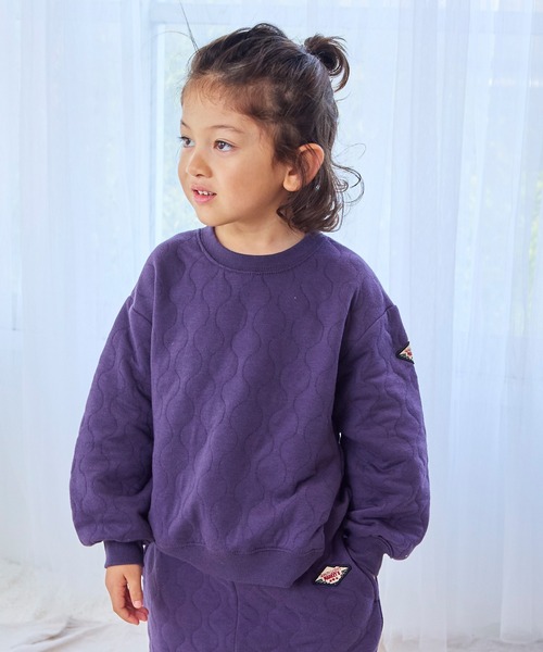 MARKEY'S（マーキーズ）の「キルトトレーナー（スウェット・キッズ・チャコール/パープル/マスタード/ホワイト系その他/グリーン・80/90/95/100/110/120/130/140/150）」の5枚目の写真