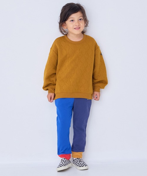 MARKEY'S（マーキーズ）の「キルトトレーナー（スウェット・キッズ・チャコール/パープル/マスタード/ホワイト系その他/グリーン・80/90/95/100/110/120/130/140/150）」の9枚目の写真