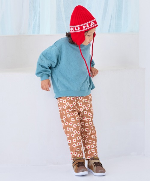 MARKEY'S（マーキーズ）の「キルトトレーナー（スウェット・キッズ・チャコール/パープル/マスタード/ホワイト系その他/グリーン・80/90/95/100/110/120/130/140/150）」の8枚目の写真