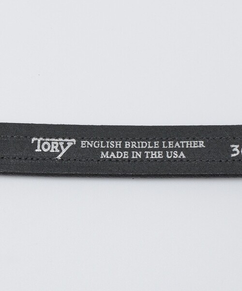 SHIPS（シップス）の「TORY LEATHER: NATIV WEBBING SPIRAL PATTERN（ベルト・メンズ・ブラック・32/34/36）」の4枚目の写真