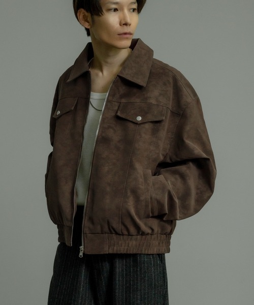 improves（インプローブス）の「フェイクスエード リングジップ ブルゾン（ブルゾン・メンズ・ブラウン/ブラック/グレー・MEDIUM/LARGE）」の13枚目の写真