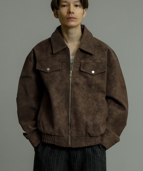 improves（インプローブス）の「フェイクスエード リングジップ ブルゾン（ブルゾン・メンズ・ブラウン/ブラック/グレー・MEDIUM/LARGE）」の14枚目の写真