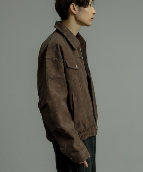 improves（インプローブス）の「フェイクスエード リングジップ ブルゾン（ブルゾン・メンズ・ブラウン/ブラック/グレー・MEDIUM/LARGE）」の15枚目の写真