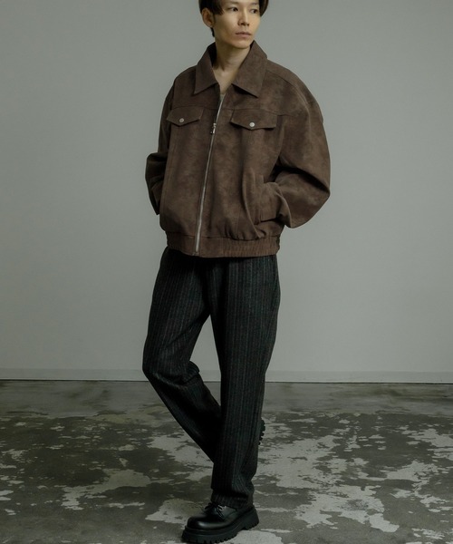 improves（インプローブス）の「フェイクスエード リングジップ ブルゾン（ブルゾン・メンズ・ブラウン/ブラック/グレー・MEDIUM/LARGE）」の17枚目の写真