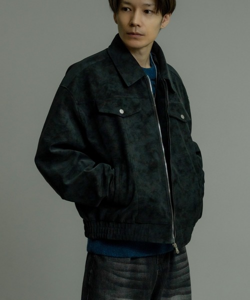 improves（インプローブス）の「フェイクスエード リングジップ ブルゾン（ブルゾン・メンズ・ブラウン/ブラック/グレー・MEDIUM/LARGE）」の4枚目の写真